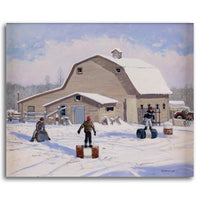 The snow is not too deep