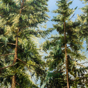 Richard Cole Three Trees | 40" x 54" Oil on Canvas Horizontal / Edmonton AB