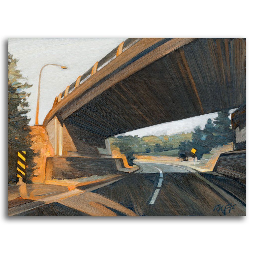 Ken Faulks Under and Over | 12" x 16" Oil on Board