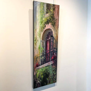 Pierre Giroux Veiled Doorway | 48" x 16" Oil on Canvas