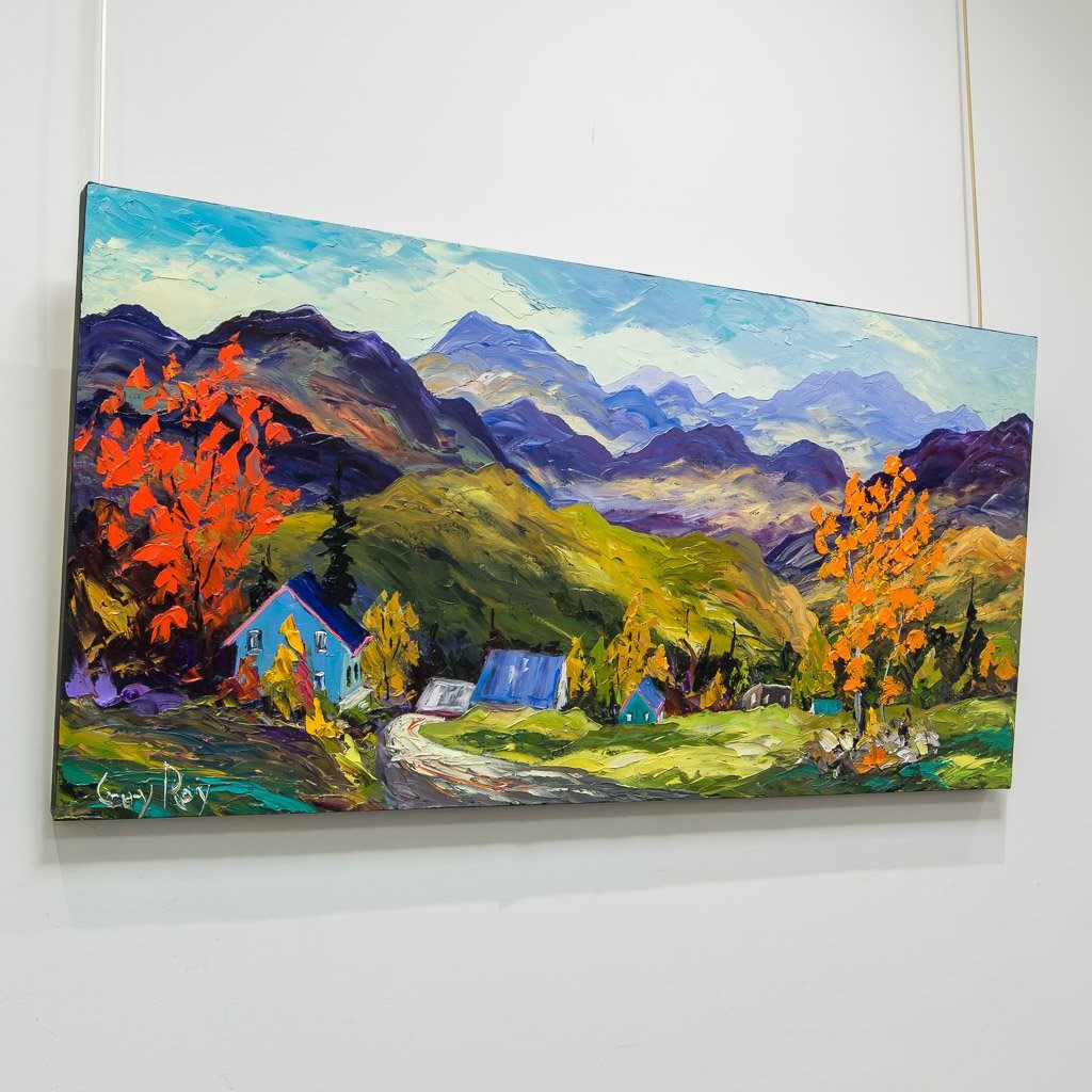 Vue sur le Pav | 24.5" x 48" Oil on Canvas Guy Roy