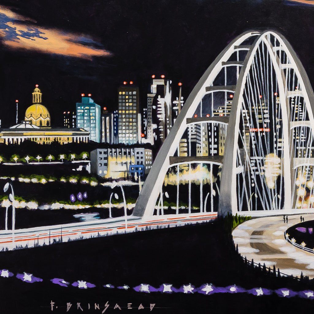 Walterdale From the Valley Acrylic on Canvas Fraser Brinsmead