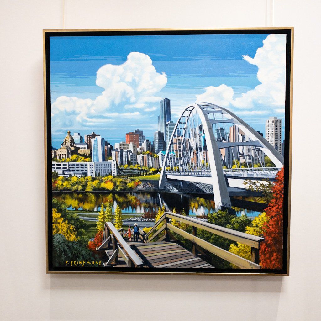 Walterdale, Wood and Steel Acrylic on Canvas Fraser Brinsmead