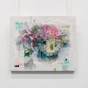 Maryann Hendriks Which of us has not remained forever prison-pent? | 20" x 24" Mixed Media on canvas