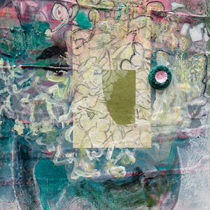 Maryann Hendriks Which of us has not remained forever prison-pent? | 20" x 24" Mixed Media on canvas