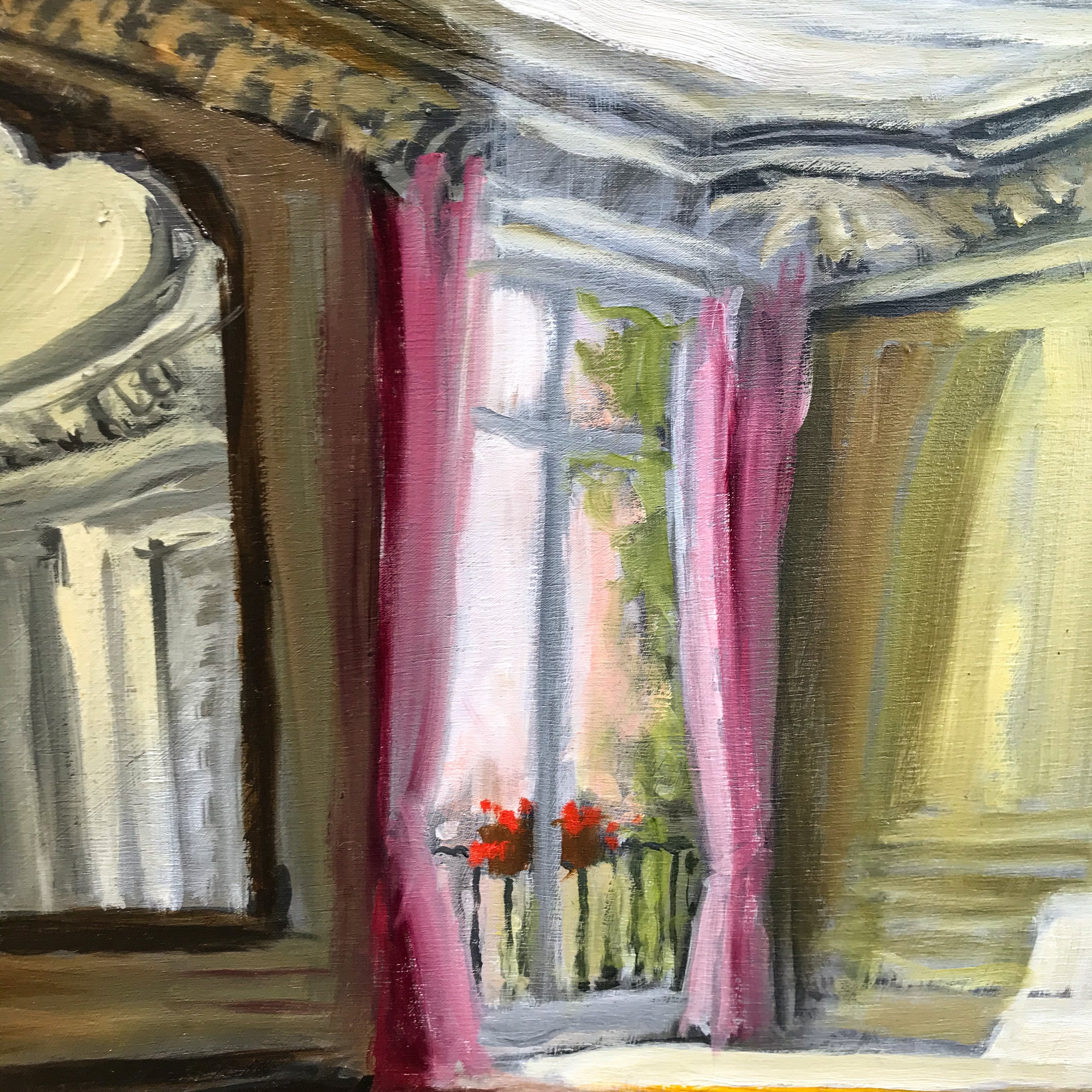 Whispering Rooms #2 | 16" x 16" Oil on Board Pierre Giroux